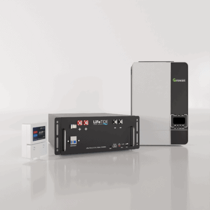 5kW Growatt Load Shedding Kit. 5120Wh LiFePO4 Battery. Growatt SPF5000 ES Inverter for Sale. Battery Backup Kit