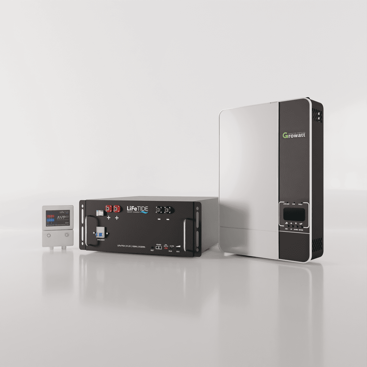 5kw-Battery-Backup-Kit-Growatt-SPF-5000-ES-Inverter-5120wh-lithium-iron-battery-South-Africa 5kW Growatt Load Shedding Kit. 5120Wh Lithium Battery LiFePO4. Growatt SPF5000 ES Inverter for Sale. Battery Backup Kit