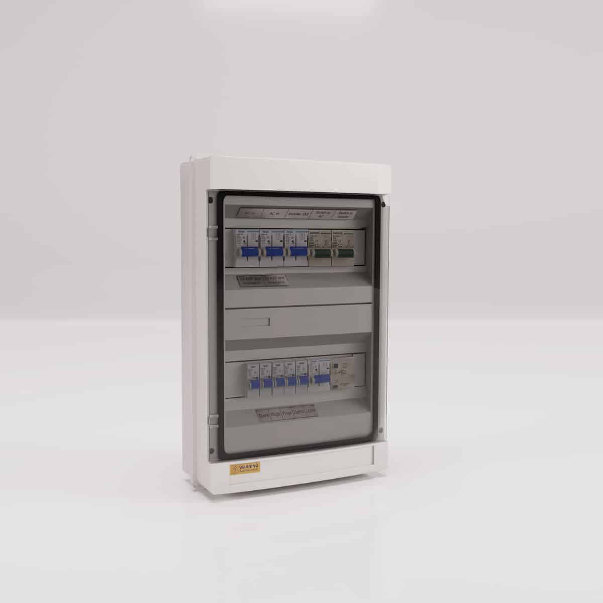 10kW-AC-Essentials-Solar-Distribution-Board 10kw DB Board. Distribution Board for Solar. AC Essentials Distribution Box