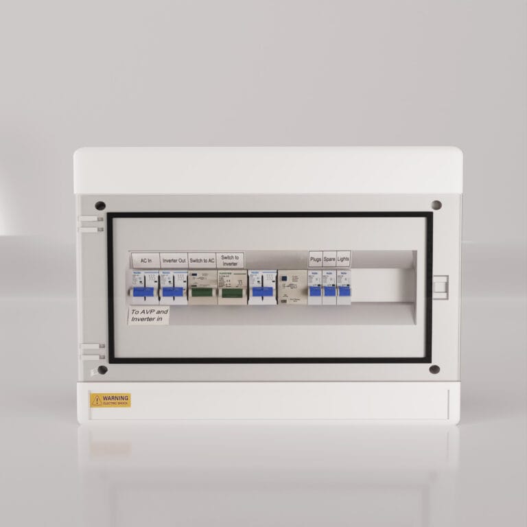 DB Board. Distribution Board for Solar. AC Essentials Distribution Box