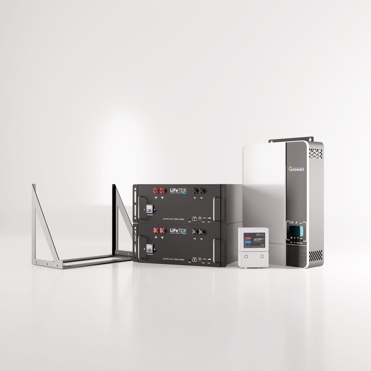 5kw-Battery-Backup-Kit-Growatt-Inverter-2x-5120wh-lithium-iron-batteries-South-Africa 5kW Growatt Load Shedding Solution. 2x 5120Wh LiFePO4 Batteries for Solar. Growatt Inverter. Battery Backup Kit for Sale South Africa.