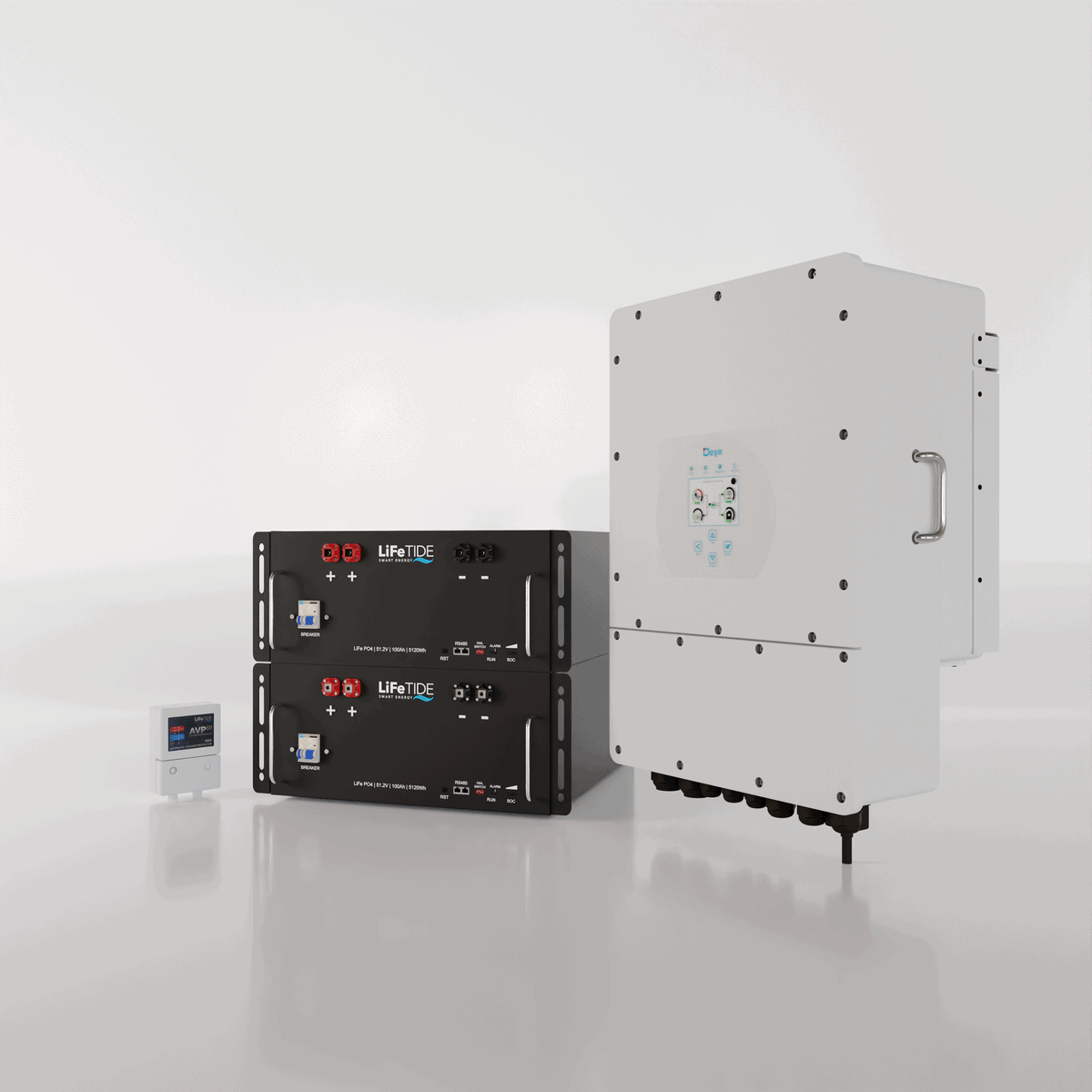 12kW-Deye-Battery-Backup-Load-Shedding-Kit-for-Sale-2x-5120Wh-LiFePO4-Batteries Deye 12kW Load Shedding Solution Kit. 2x 5120Wh LiFePO4 Batteries for Solar. Deye Hybrid Inverter. Hybrid Backup Kit for Sale South Africa.