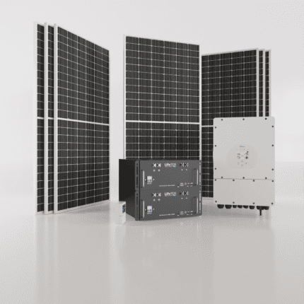 Deye 12kW Solar System. 2x 5120Wh Lithium Phospahte Batteries For Solar. LiFePO4. Deye Hybrid Inverter. 7x 460W BiFacial JA Solar Panels. Hybrid Solar System for Sale South Africa.