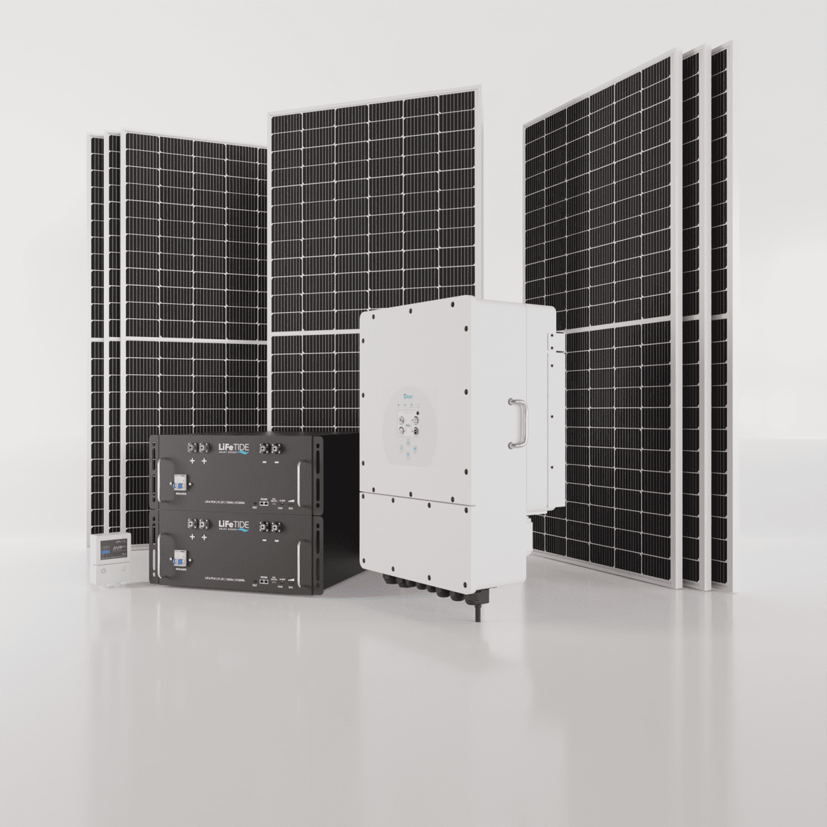 12kW-Deye-Solar-System-for-Sale-5120Wh-LiFePO4-Batteries-JA-Solar-Panels 12kW Deye Solar System. 2x 5120Wh Lithium Batteries For Solar. LiFePO4. Deye Hybrid Inverter. 7x 460W BiFacial JA Solar Panels. Hybrid Solar System for Sale South Africa.