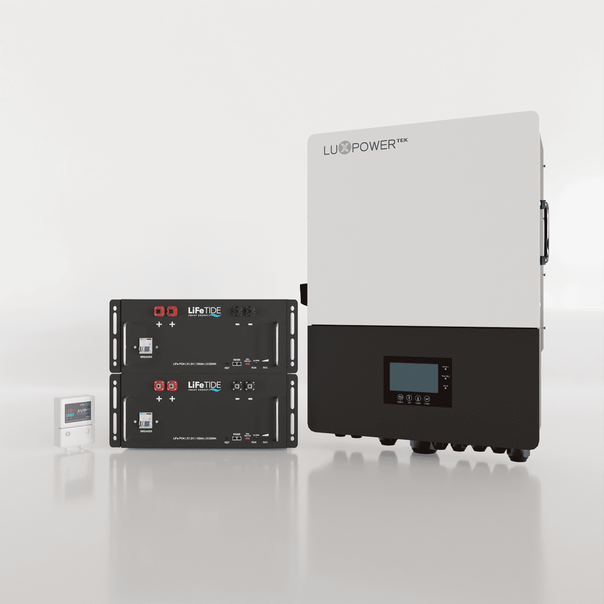 12kW-LuxPower-Battery-Backup-Kit-5120Wh-LiFePO4-Battery 12kW LuxPower Load Shedding Solution Kit. 2x 5kW Lithium Batteries for Solar. LuxPower Hybrid Inverter. Hybrid Backup Kit for Sale South Africa.