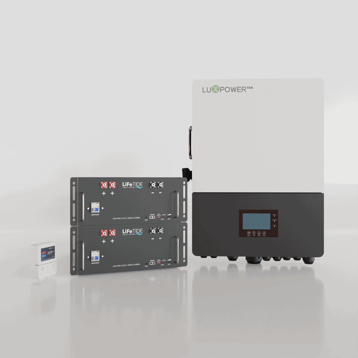 12kW-LuxPower-Battery-Backup-Load-Shedding-Kit-5120Wh-LiFePO4-Battery 12kW LuxPower Load Shedding Solution Kit. 2x 5120Wh Lithium Batteries for Solar 100ah. LuxPower Hybrid Inverter. Hybrid Backup Kit for Sale South Africa.