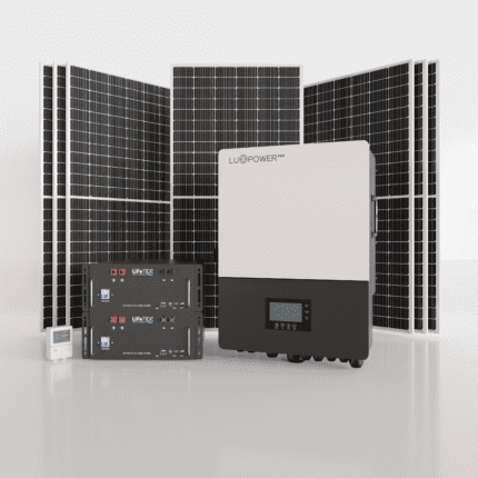 12kW LuxPower Solar System. 2x 5kW Lithium Batteries for Solar. LuxPower Hybrid Inverter. 7x 460W JA Solar Panels. Hybrid Solar System for Sale South Africa.