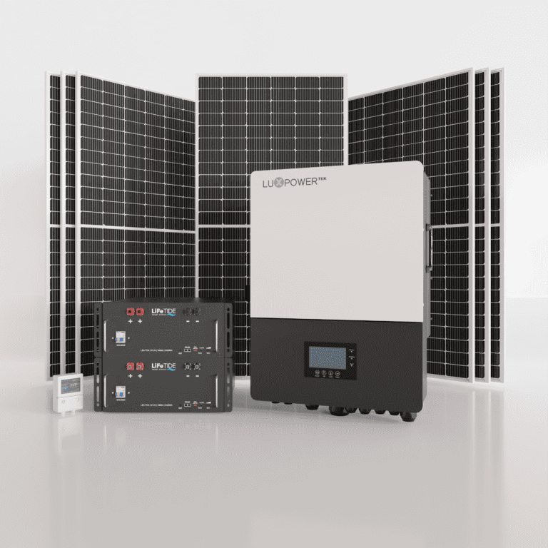 12kW LuxPower Solar System. 2x 5kW Lithium Batteries for Solar. LuxPower Hybrid Inverter. 7x 460W JA Solar Panels. Hybrid Solar System for Sale South Africa.