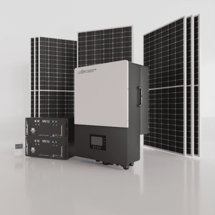 12kW LuxPower Solar System. 2x 5120Wh Lithium Batteries for Solar LiFePO4. LuxPower Hybrid Inverter. 7x 460W JA Solar Panels. Hybrid Solar System for Sale South Africa.