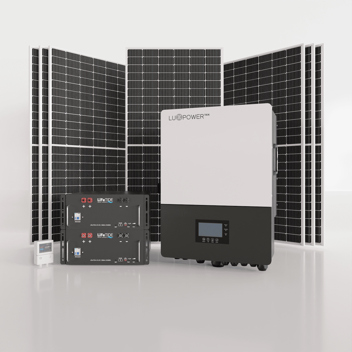 12kW-LuxPower-Solar-System-2x-5120Wh-LiFePO4-Batteries-7x-460W-JA-Solar-Panels 12kW LuxPower Solar System. 2x 5kW Lithium Batteries for Solar. LuxPower Hybrid Inverter. 7x 460W JA Solar Panels. Hybrid Solar System for Sale South Africa.