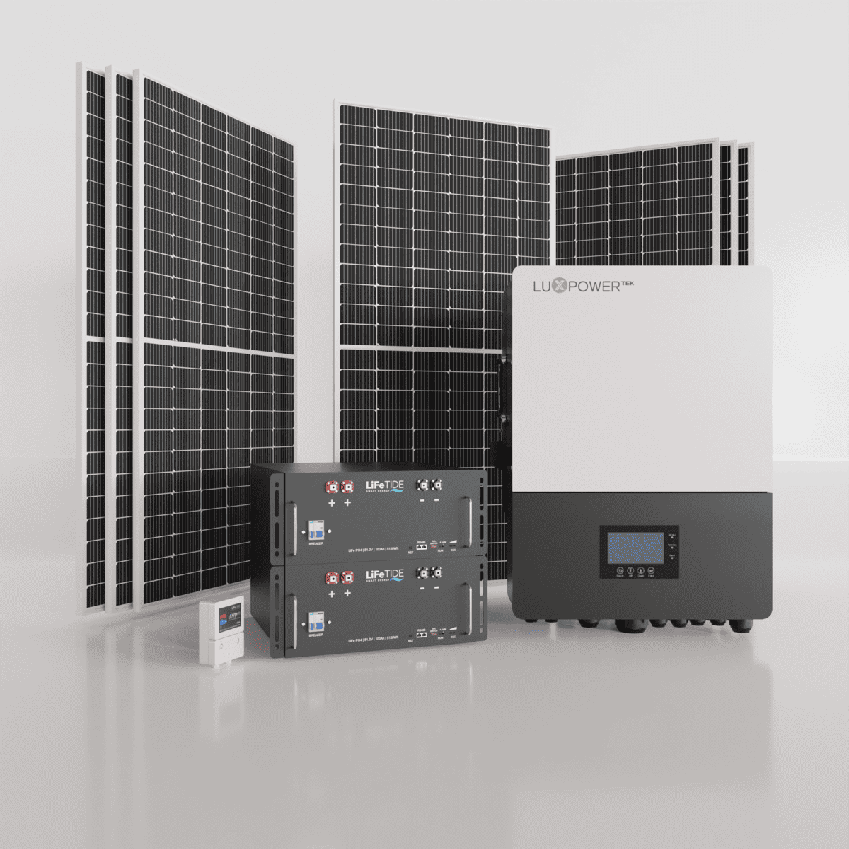 12kW-LuxPower-Solar-System-for-Sale-2x-5120Wh-LiFePO4-Batteries-7x-460W-JA-Solar-Panels 12kW LuxPower Solar System. 2x 5120Wh LiFePO4 Batteries for Solar. LuxPower Hybrid Inverter. 7x 460W JA Solar Panels. Hybrid Solar System for Sale South Africa.