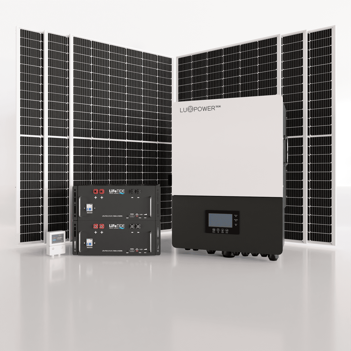 12kw-LuxPower-Solar-System-5120Wh-LiFePO4-Batteries-565W-JA-Solar-Panels 12kW LuxPower Solar System. 2x 5kW Lithium Batteries for Solar. LuxPower Hybrid Inverter. 6x 565W JA Solar Panels. Hybrid Solar System for Sale South Africa.