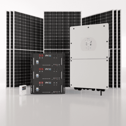 16kW Deye Solar System. 3x 5120Wh Lithium Batteries for Solar. Deye Hybrid Inverter for Sale. 7x 460W BiFacial JA Solar Panels. Hybrid Solar System for Sale South Africa.