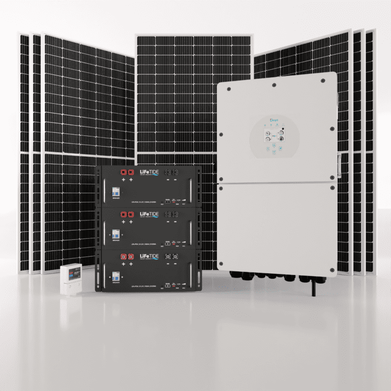 16kW Deye Solar System. 3x 5120Wh Lithium Batteries for Solar. Deye Hybrid Inverter for Sale. 7x 460W BiFacial JA Solar Panels. Hybrid Solar System for Sale South Africa.