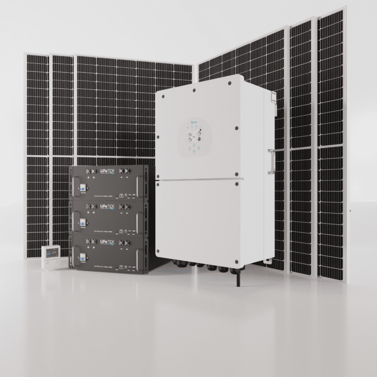 16kW Deye Solar System. 3x 5120Wh Lithium Phospahte Batteries. Deye Inverter for Sale. 6x 565W BiFacial JA Solar Panels. Hybrid Solar System for Sale South Africa.