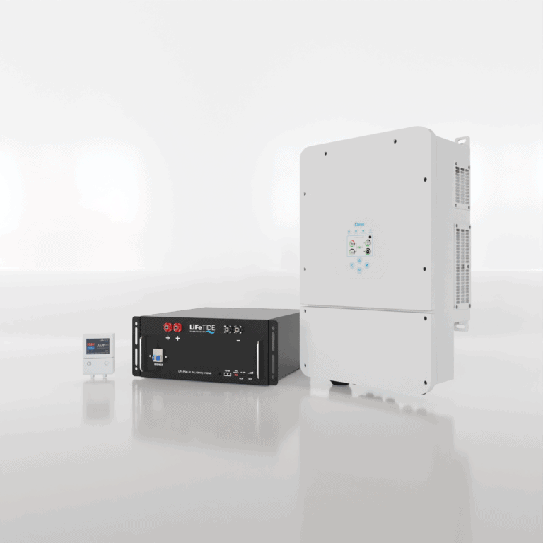 5kW Deye Load Shedding Kit. 5120Wh Lithium Phosphate Battery for Solar. Deye Hybrid Inverter. Hybrid Backup Kit for Sale South Africa.