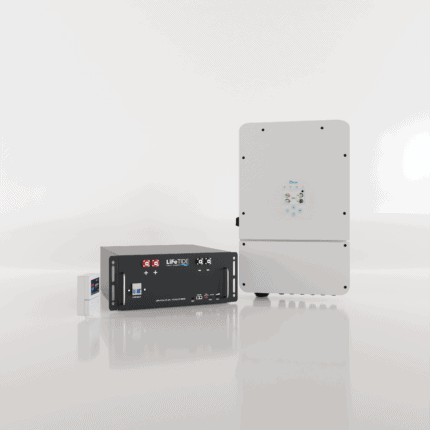 Deye 5kW Load Shedding Kit. 5120Wh Lithium LiFePO4 Battery for Solar. Deye Hybrid Inverter. Hybrid Backup Kit for Sale South Africa.