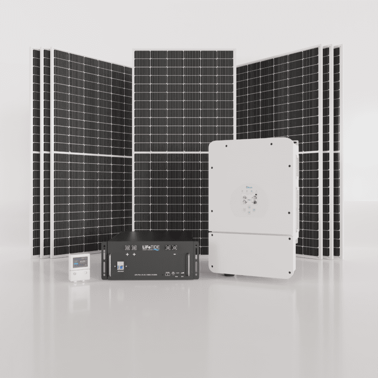 5kW Deye Solar System. 5120Wh Solar Lithium Battery. Deye Inverter for Sale. 7x 460W JA Solar Panels. Hybrid Solar System for Sale South Africa.