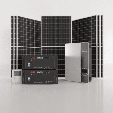 5kW Growatt Solar System. 2x 5kW Lithium Batteries for Solar. Growatt Inverter. 7x 460W JA Solar Panels. Solar System for Sale South Africa.