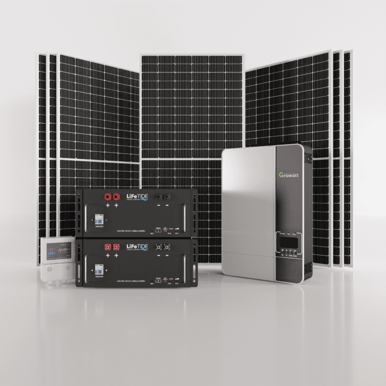 5kW Growatt Solar System. 2x 5kW Lithium Batteries for Solar. Growatt Inverter. 7x 460W JA Solar Panels. Solar System for Sale South Africa.