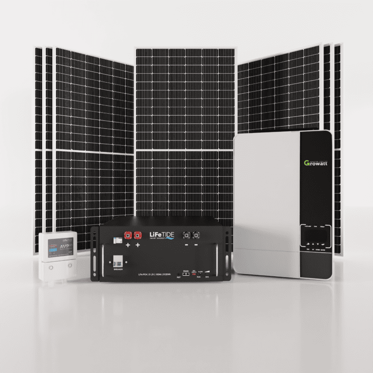 5kW Growatt Solar System. 5kW Lithium Battery for Solar. Growatt Inverter. 7x 460W JA Solar Panels. Solar System for Sale South Africa.