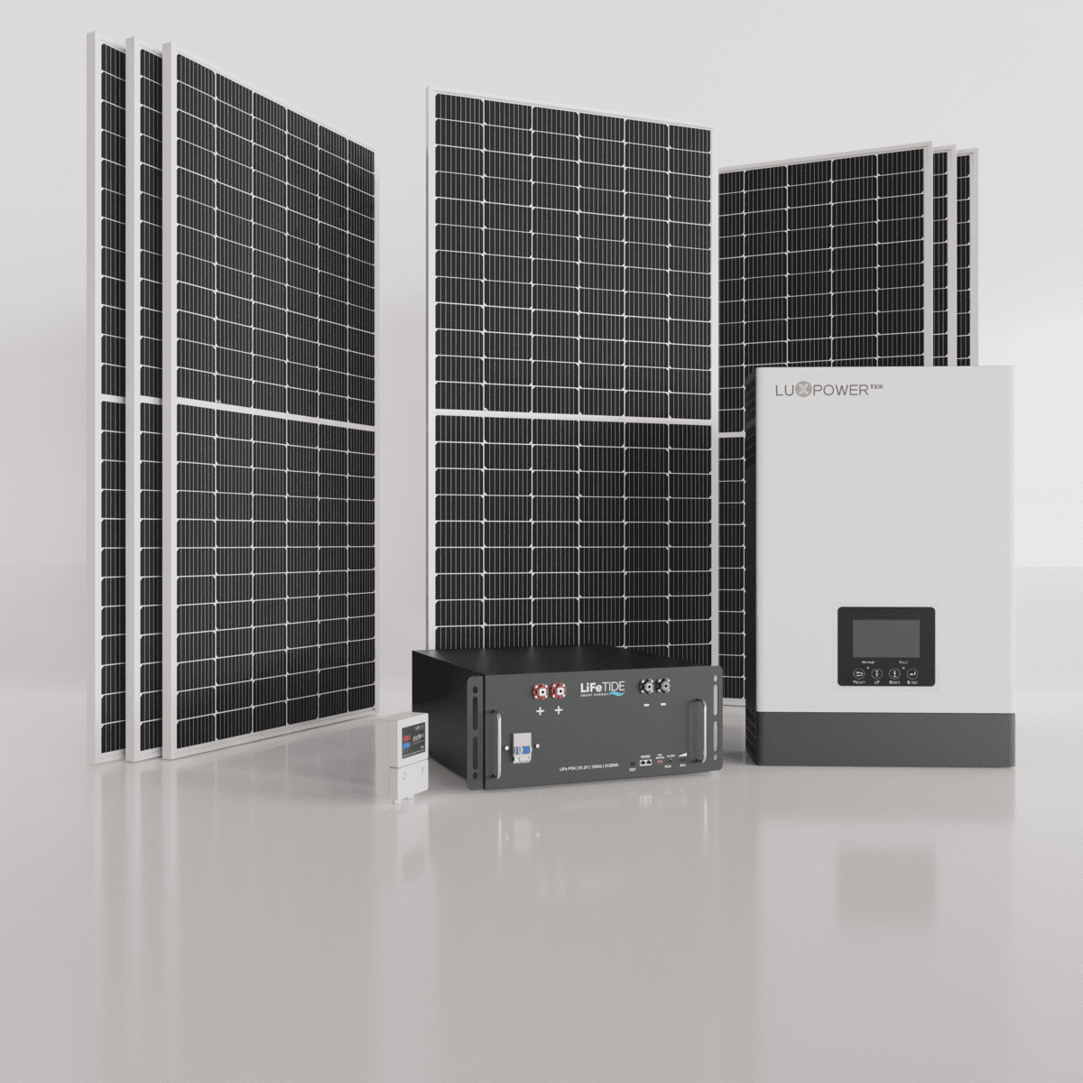 5kW-LuxPower-Solar-System-for-Sale-5120Wh-Battery-460W-JA-Solar-Panels 5kW LuxPower Solar System. 5kW Lithium Battery for Solar. LuxPower Inverter. 7x 460W JA Solar Panels. Solar System for Sale South Africa.