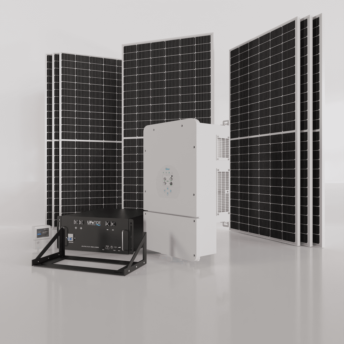 5kw Deye Solar System with Battery and JA Solar Panels Deye 5kW Solar System. 5120Wh Lithium Battery for Solar. Deye Inverter for Sale. 7x 460W JA Solar Panels. Hybrid Solar System for Sale South Africa.