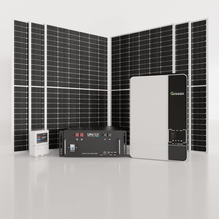 5kW Growatt Solar System. 5kW Lithium Battery for Solar 100ah. Growatt Inverter. 6x 565W BiFacial JA Solar Panels. Solar System for Sale South Africa.