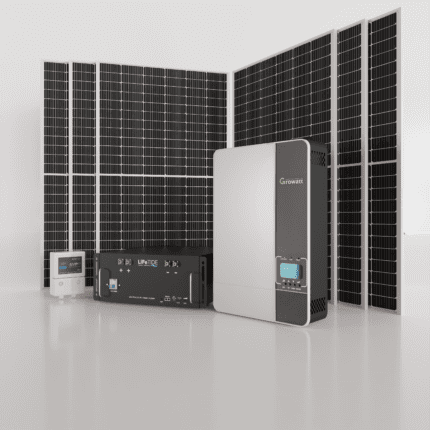 5kW Growatt Solar System. 5120Wh LiFePO4 Battery for Solar. Growatt Inverter. 6x 565W BiFacial JA Solar Panels. Solar System for Sale South Africa.