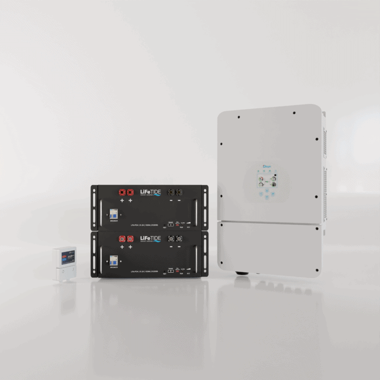 8kW Deye Load Shedding Kit. 2x 5kW Lithium Batteries for Solar. Deye Hybrid Inverter. Hybrid Backup Kit for Sale South Africa.