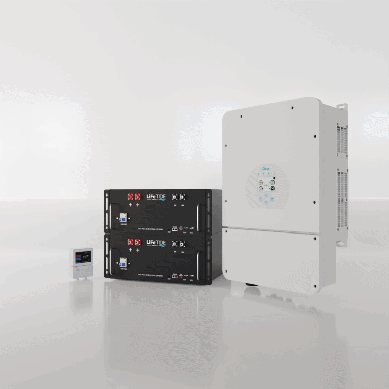 8kW Deye Load Shedding Solution. 2x 5120Wh Lithium Batteries for Solar. Deye Hybrid Inverter. Hybrid Backup Kit for Sale South Africa.