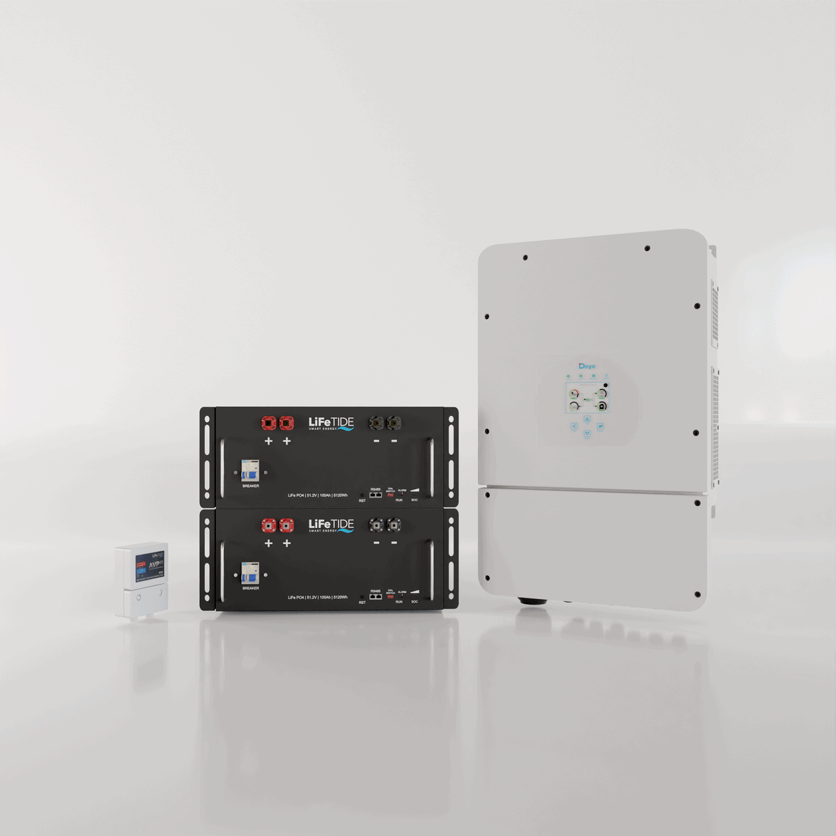 8kW-Deye-Battery-Backup-Load-Shedding-Kit-2x-LiFePO4-Batteries 8kW Deye Load Shedding Kit. 2x 5kW Lithium Batteries for Solar. Deye Hybrid Inverter. Hybrid Backup Kit for Sale South Africa.