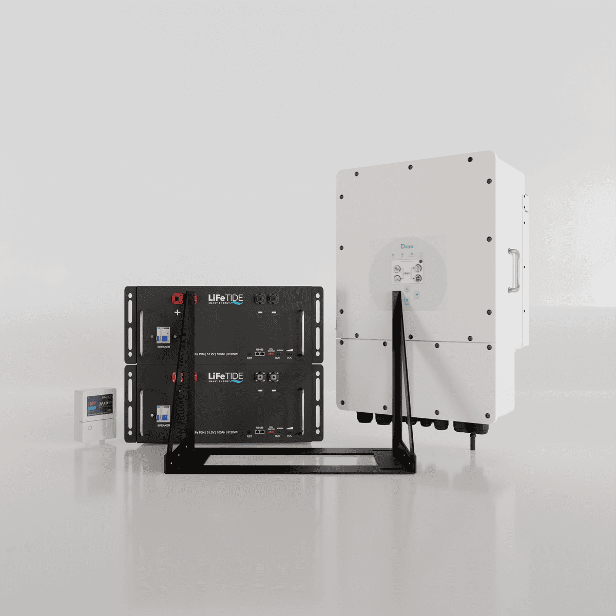 8kw-Deye-Load-Shedding-Kit-2-Batteries 8kW Deye Load Shedding Solution Kit. 2x 5120Wh LiFePO4 Batteries for Solar. Deye Hybrid Inverter. Hybrid Backup Kit for Sale South Africa.