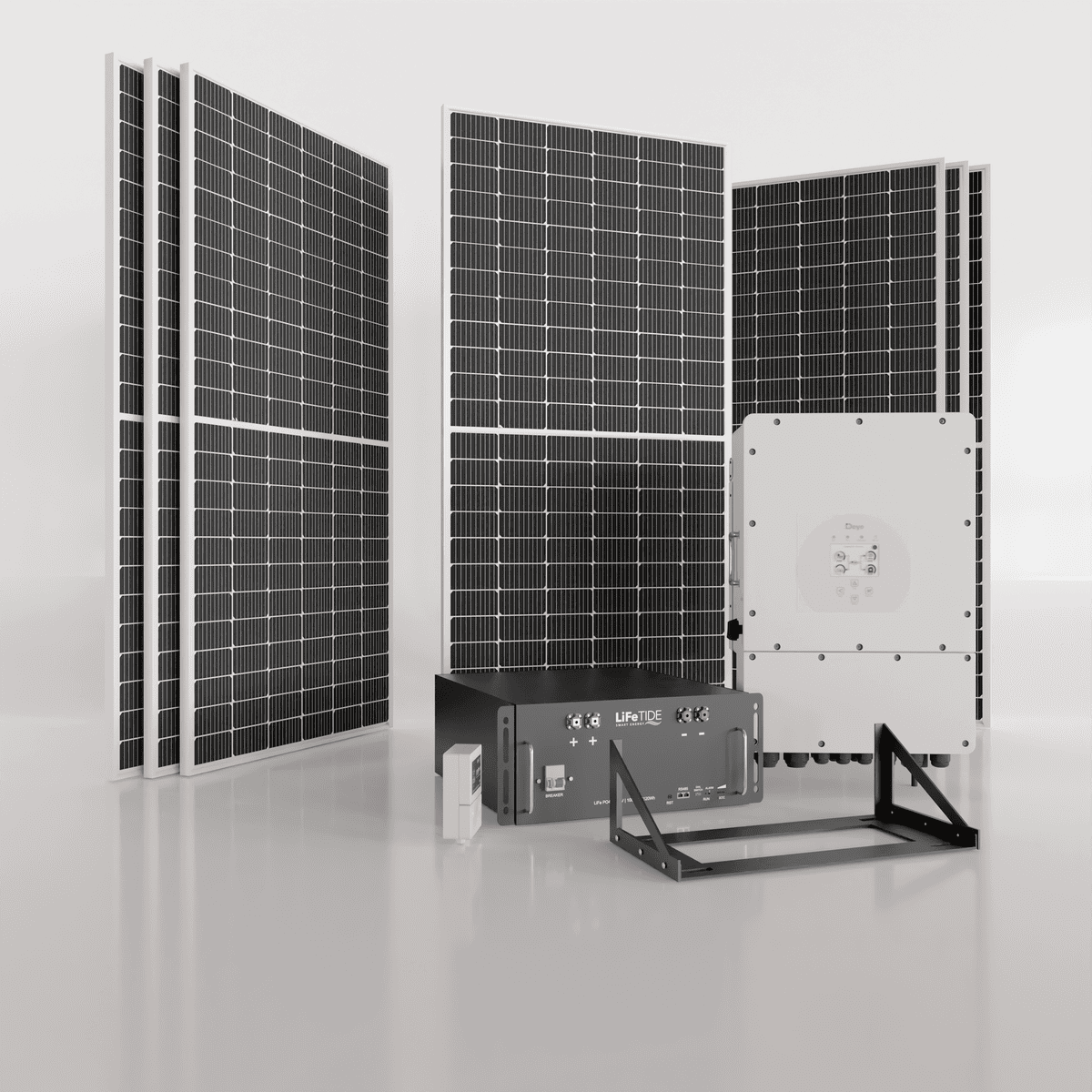 8kw Deye Solar System with Battery and JA Solar Panels South Africa Deye 8kW Solar System. 2x 5120Wh Lithium Batteries for Solar. Deye Inverter for Sale. 7x 460W JA Solar Panels. Hybrid Solar System for Sale South Africa.