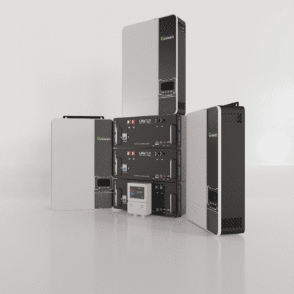 15kW Growatt Load Shedding Solution. 3x 5kw Lithium Batteries. Growatt Inverter for Sale. SPF5000 ES.