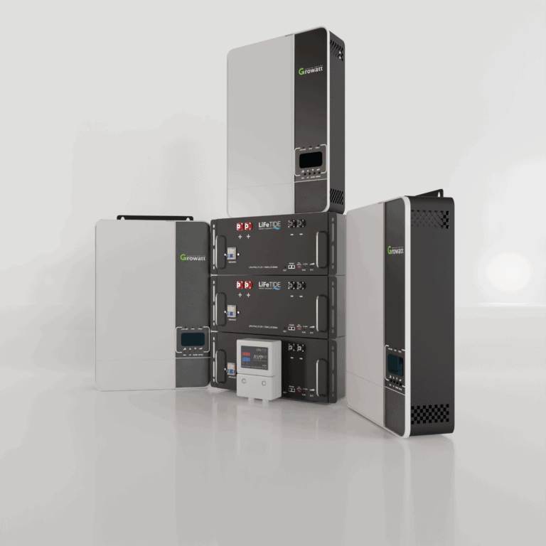 15kW Growatt Load Shedding Solution. 3x 5kw Lithium Batteries. Growatt Inverter for Sale. SPF5000 ES.