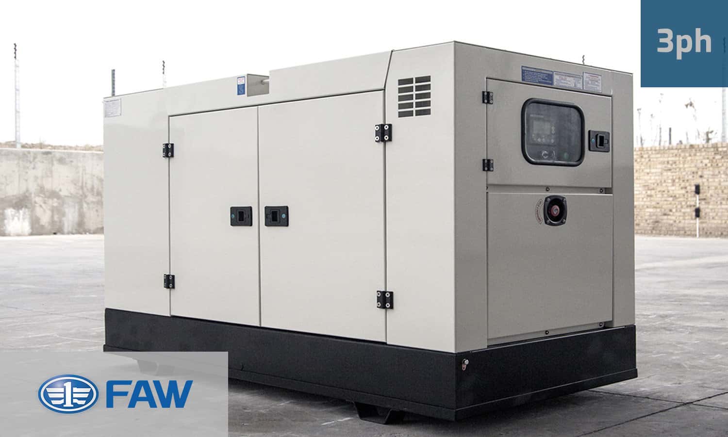 FAW-Diesel-Generator-23KVA-3-PHASE-SUPERSILENT-GKO3-25-SS 23kVa FAW Diesel Generator for Sale in South Africa. FAW Generator Prices. GKO3-25SS. SuperSilent Generator.