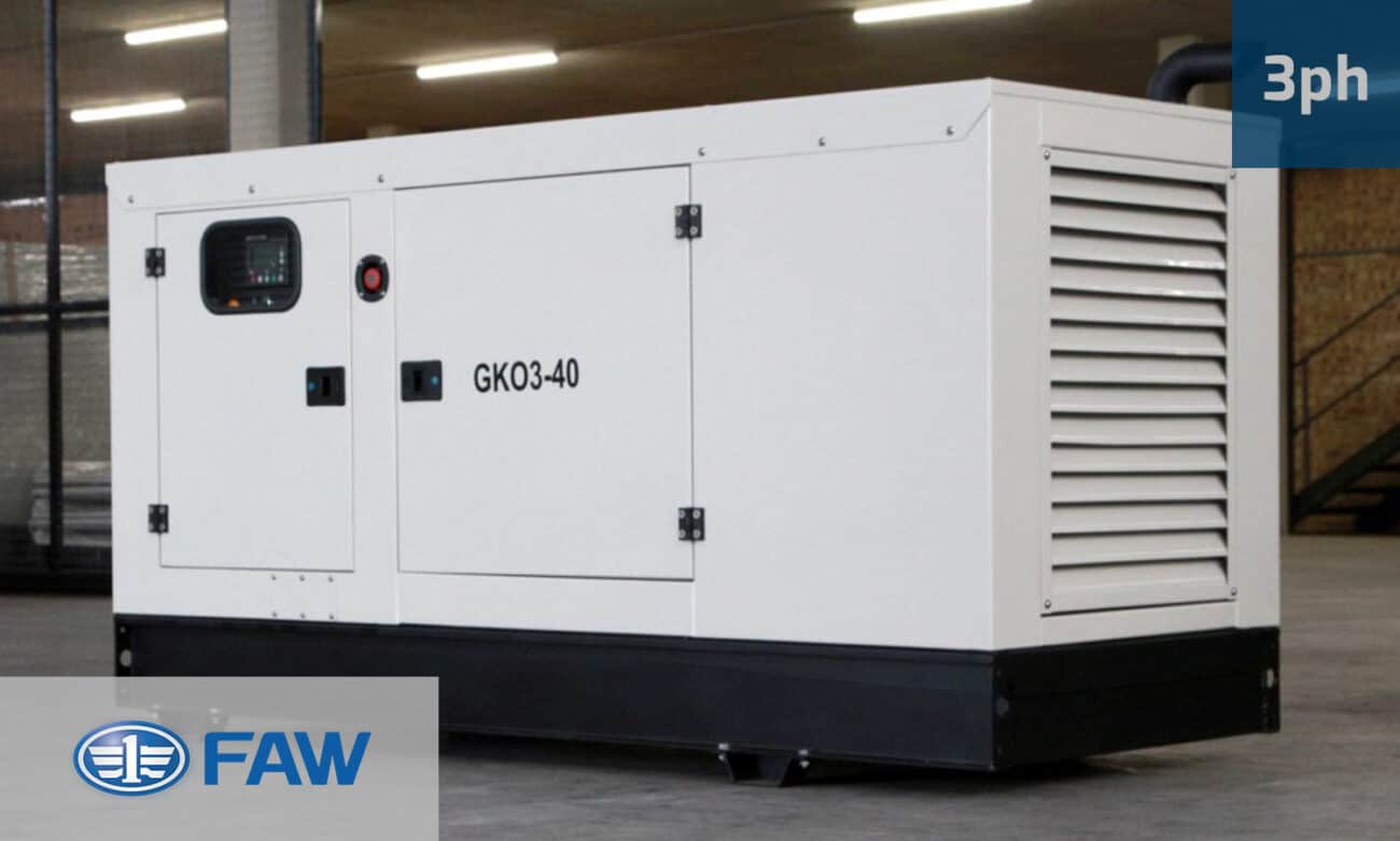 40kVa FAW Diesel Generator for Sale in South Africa. FAW Generator Prices. GKO3-44. Silent Generator.