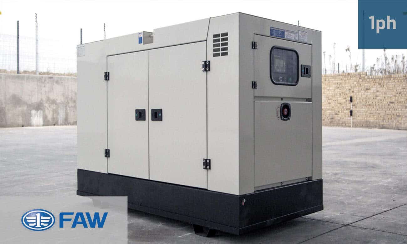20kVa FAW Diesel Generator for Sale in South Africa. FAW Generator Prices. GKOS-22SS. SuperSilent Generator.