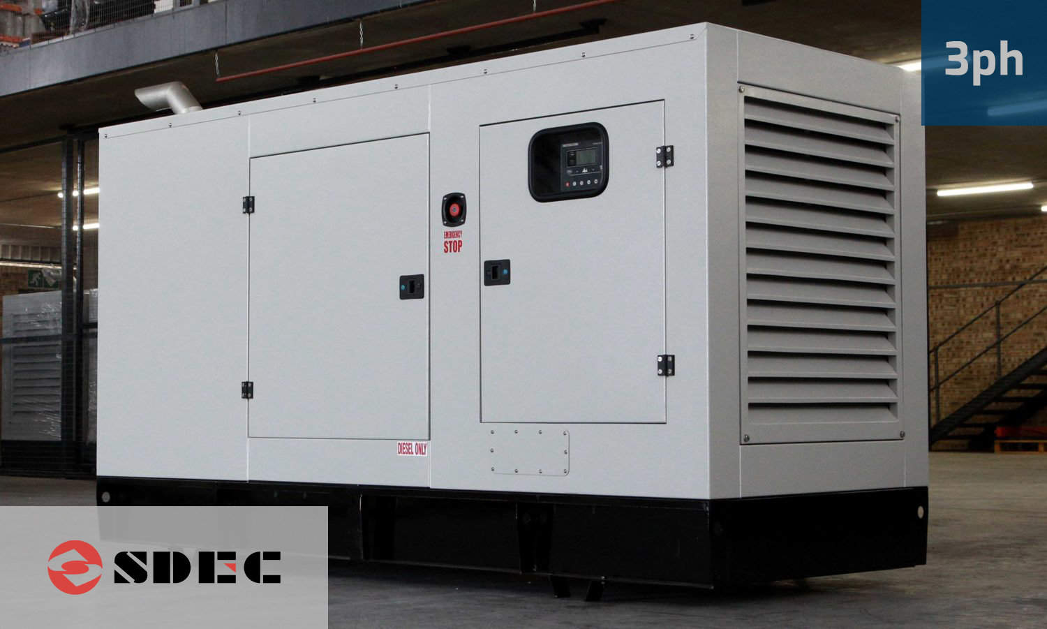 SDEC-Diesel-Generator-100KVA-THREEPHASE-GKDS-110 100kVa SDEC Diesel Generator for Sale in South Africa. SDEC Generator Prices. GKDS110. Silent Generator.