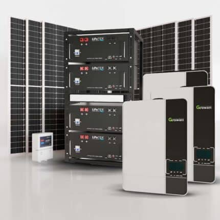 18kW Growatt Solar System | 5x 565W JA Solar Panels | 4x LiFePO4 Battery | Battery Cabinet